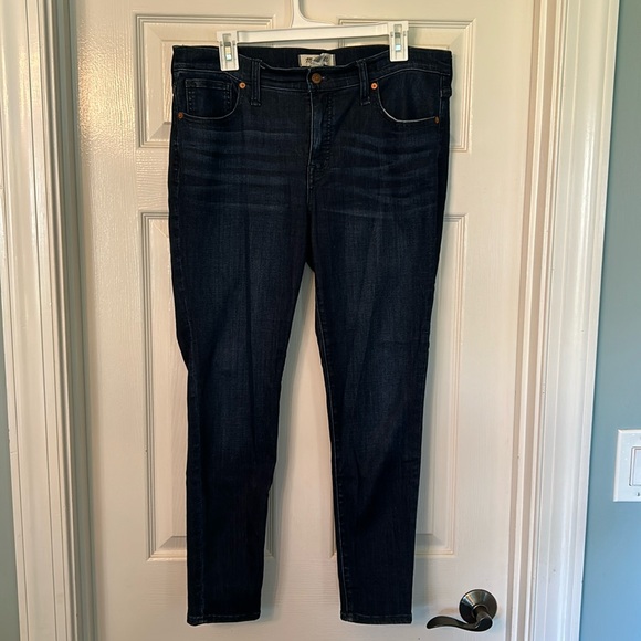 Women’s Madewell Skinny Dark Blue Jeans Size 31 - Picture 1 of 10